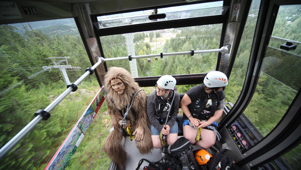 the sasquatch gondola ride