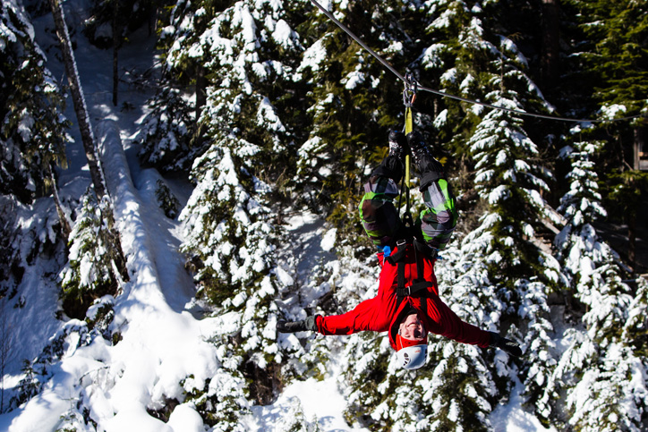 zipline upside down