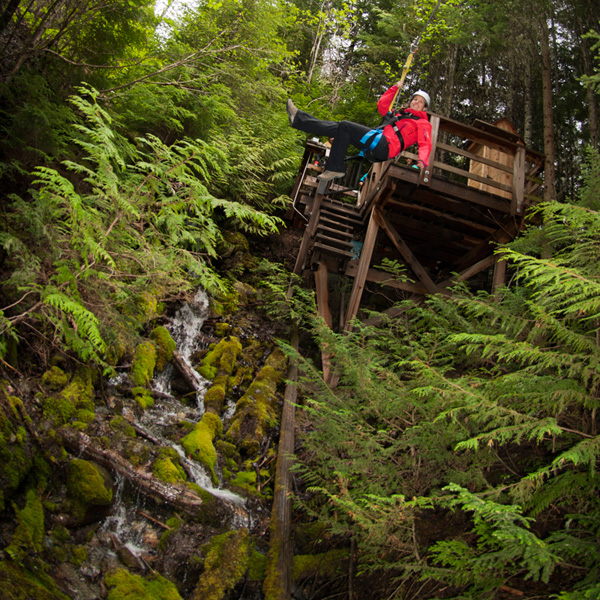 ziptrek waterfall